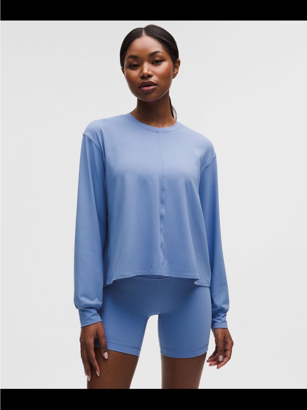 lululemon athletica Periwinkle Long-Sleeve Active Tee